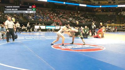 144 Class 3 lbs Quarterfinal - Austin Stevick, St. Michael The Archangel vs Davis Miller, DeSoto