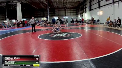 106 lbs Round 2 (4 Team) - Riley Keen, FCA LYNCHBURG vs Cristian Rojas, GROUND UP USA