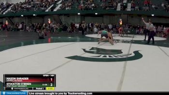 149 lbs Champ. Round 2 - Mason Shrader, Central Michigan vs Stockton O`Brien, Utah Valley University