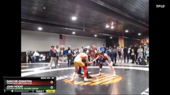 97 lbs Championship Bracket - Sanchir Edington, Young Guns Wrestling Club vs John McKay, Michigan Grappler Training Center