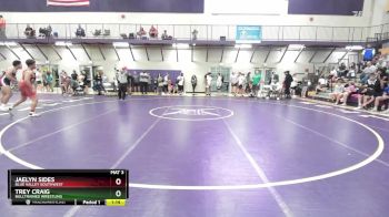 190 lbs Quarterfinal - Jaelyn Sides, Blue Valley Southwest vs Trey Craig, BullTrained Wrestling