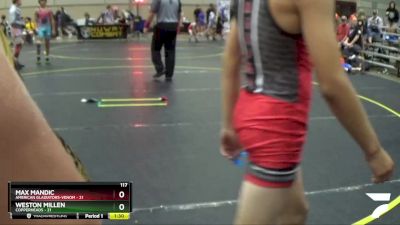 117 lbs Finals (8 Team) - Thayer Larsen, American Gladiators-Venom vs Ciro Tapia, Copperheads