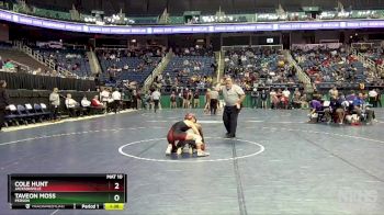 3A 113 lbs Champ. Round 1 - Cole Hunt, Jacksonville vs Taveon Moss, Person