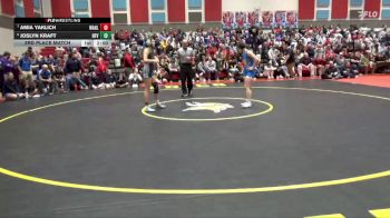 115 lbs 3rd Place Match - Joslyn Kraft, North Fayette Valley vs Amia Yaklich, Wahlert Catholic