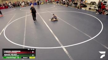 57-63 lbs Cons. Round 2 - Roman Helget, New Ulm Rolling Thunder vs Carson Anderson, St. Francis Gladiators