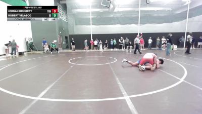 190 lbs Cons. Round 3 - Robert Velasco, Eierman Elite vs Jordan Krumrey, Thoroughbred Wrestling Academy