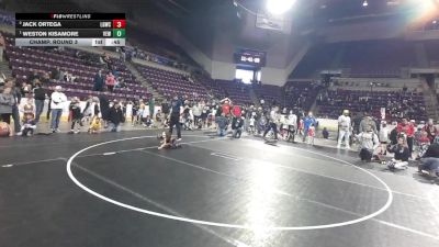 40 lbs Champ. Round 3 - Weston Kisamore, Valley Elite Wrestling vs Jack Ortega, La Gente Wrestling Club