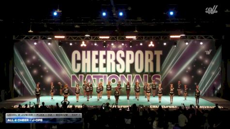 All 4 Cheer - J Ops [2026 L2 Junior - Flex - D2 - Medium Day 1] 2026 CHEERSPORT National All Star Cheerleading Championship
