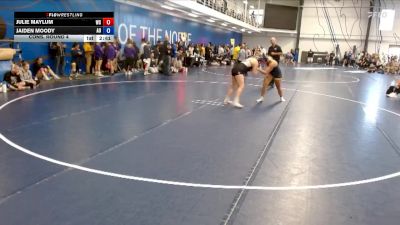 160 lbs Cons. Round 4 - Julie Maylum, Wartburg vs Jaiden Moody, Augustana (IL)