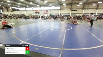 150 lbs Consi Of 8 #2 - Carlos Miranda, Williams Field vs River Wickstrom, Montezuma Cortez