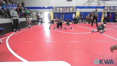 46 lbs Consi Of 8 #2 - Jaxen Henderson, Beggs Youth Wrestling Program vs Jaxon Nigh, Berryhill Wrestling Club