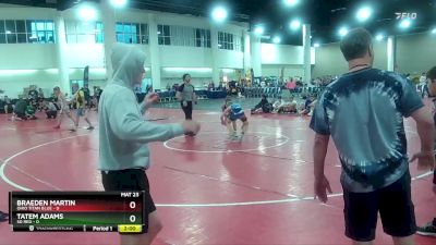 106 lbs Round 3 (16 Team) - Braeden Martin, Ohio Titan Blue vs Tatem Adams, SD Red