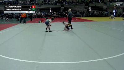 85 lbs Champ. Round 1 - Wyatt Anderson, Dassel-Cokato-Litchfield vs Samuel Waldock, Little Falls