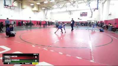 125 lbs Cons. Round 1 - Mercy Arcos, La Sierra vs Sariah Moreno, Sunnyside