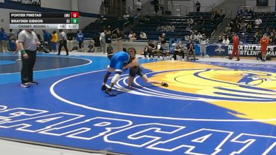 141 lbs Champ. Round 1 - Brayden Gibson, Shorter vs Porter Finstad, Lincoln Memorial