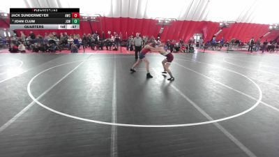 16U Boys - 132 lbs Cons. Round 3 - John Clum, JJ's Club Wrestling vs Jack Sundermeyer, Antigo Wrestling Club