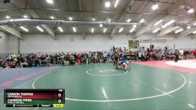 138 lbs Cons. Round 3 - Cameron Piper, Pueblo Central vs Carson Thomas, Centaurus Hs