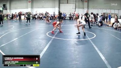 85 lbs Cons. Round 2 - Lucas Wilson, Indiana Outlaws vs Lynkoln Hammond, Midwest RTC