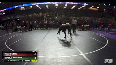 2A 182 lbs Quarterfinal - Frank Solorzano, Lake Gibson vs Mike Tironne, Immokalee