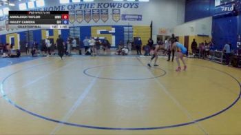 106 lbs Quarterfinal - Annaleigh Taylor, Lake Gibson High School vs Hailey Camera, Caveman