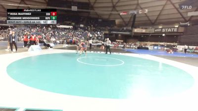 Girls 4A 145 lbs Cons. Round 4 - Rosa Martinez, Eisenhower (Girls) vs Korinne Mensonides, Rogers (Puyallup) (Girls)