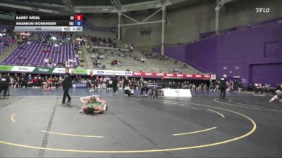 160 lbs Placement (4 Team) - Darby Weidl, Ottawa University vs Shannon Workinger, Evergreen State