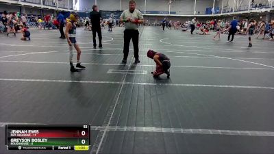 52 lbs Round 7 (8 Team) - Jennah Ewis, Mat Assassins vs Greyson Bosley, Roughhouse