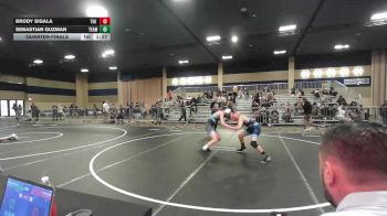 130 lbs Quarterfinal - Brody Sigala, The Valley WC vs Sebastian Guzman, Team So-Cal