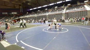 80 lbs 5th Place - Quinn Cisneros, Gladiator Wrestling Academy vs Rylee Stewart, Glenrock WC