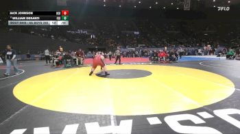 6A Boys 285 lbs Cons. Round 3 - William DeSanti, Forest Grove Boys vs Jack Johnson, Oregon City Boys