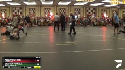 78 lbs Cons. Round 1 - Alexander Dyki, Olympic vs Graham Fernald, Smitty`s Barn