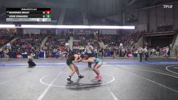 115 lbs Champ. Round 1 - Josie Edwards, Linn County vs MaKenzie Brady, Smoky Valley