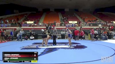 235 lbs Semifinal - Kena Leonard, Paola vs Sierra Dempsey, Carbondale-Santa Fe Trail