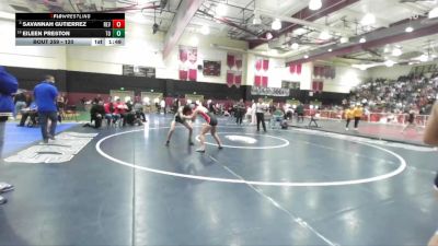 120 lbs Champ. Round 2 - Savannah Gutierrez, Redlands East Valley vs Eileen Preston, Thousand Oaks