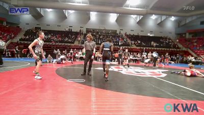 120 lbs Semifinal - Artemus Mathews, Pitbull Wrestling Academy vs Spencer Holum, Vinita Kids Wrestling