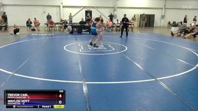 125 lbs Placement Matches (8 Team) - Trevor Carl, Pennsylvania Red vs Waylon Hoyt, Washington