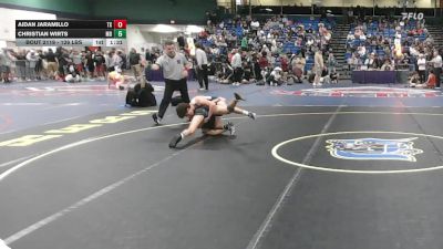 126 lbs Consi Of 128 #2 - Aidan Jaramillo, TX vs Christian Wirts, MD