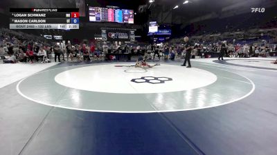 132 lbs Cons. Quarters - Logan Schwanz, MN vs Mason Carlson, UT