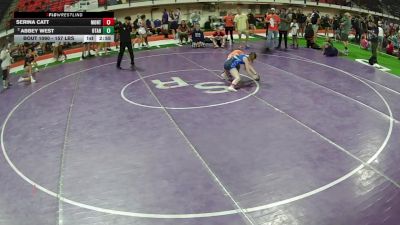 110 lbs Quarters - Serina Catt, Montana vs Abbey West, Utah