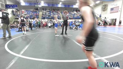 60 lbs Rr Rnd 2 - Harper Atkinson, Wyandotte Youth Wrestling vs McKenna Johnson, Checotah Matcats