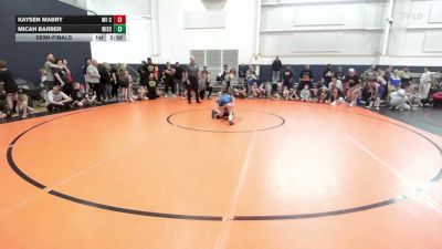 76 lbs Semifinal - Kaysen Mabry, WV Cryptids - YTH vs Micah Barber, Wisco Boyz - YTH