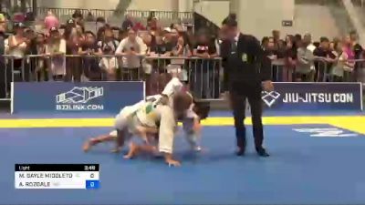 MADELINE GAYLE MIDDLETON vs AVA ROZDALE 2022 IBJJF Jiu-Jitsu CON International