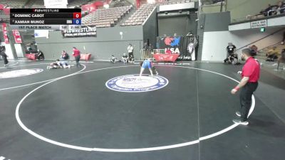 126 lbs 1st Place Match - Dominic Cabot vs Xamian Munoz, Brawley Wrestling Academy