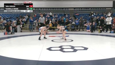75 lbs Cons. Semis - Mila Ingles, Big Game Wrestling Club vs Isabella Henze, Maverick Training Center