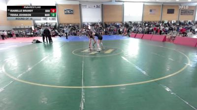 145 lbs Round Of 16 - Isabelle Brandt, Souhegan vs Tessa Johnson, Mansfield