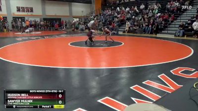 N-1 lbs Semifinal - Sawyer Mulnix, Lynx Wrestling Club vs Hudson Bell, Western Dubuque Little Bobcats