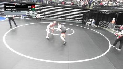 5A 144 lbs Cons. Round 2 - Landon Hill, Brighton vs Adam Terry, Timpview