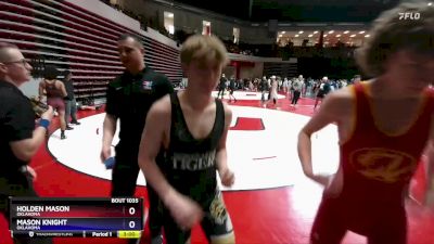 132 lbs Cons. Round 2 - Holden Mason, Oklahoma vs Mason Knight, Oklahoma