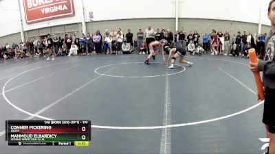 110 lbs Quarterfinal - Conner Pickering, Joliff vs Mahmoud ElBardicy, Legend Wrestling Club