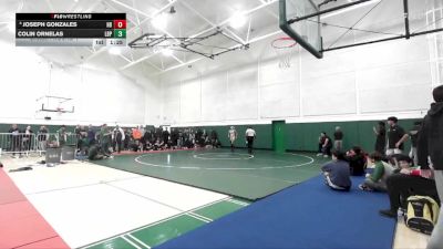 132 lbs Champ. Round 1 - Colin Ornelas, Long Beach Poly vs Joseph Gonzales, Huntington Beach